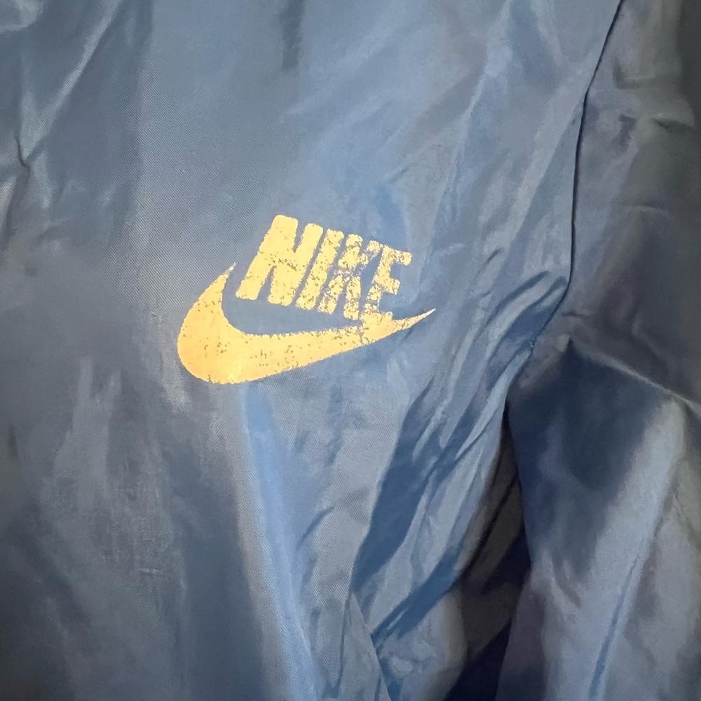 Nike Vintage Blue Jacket with Yellow Accents - Picture 6 of 9
